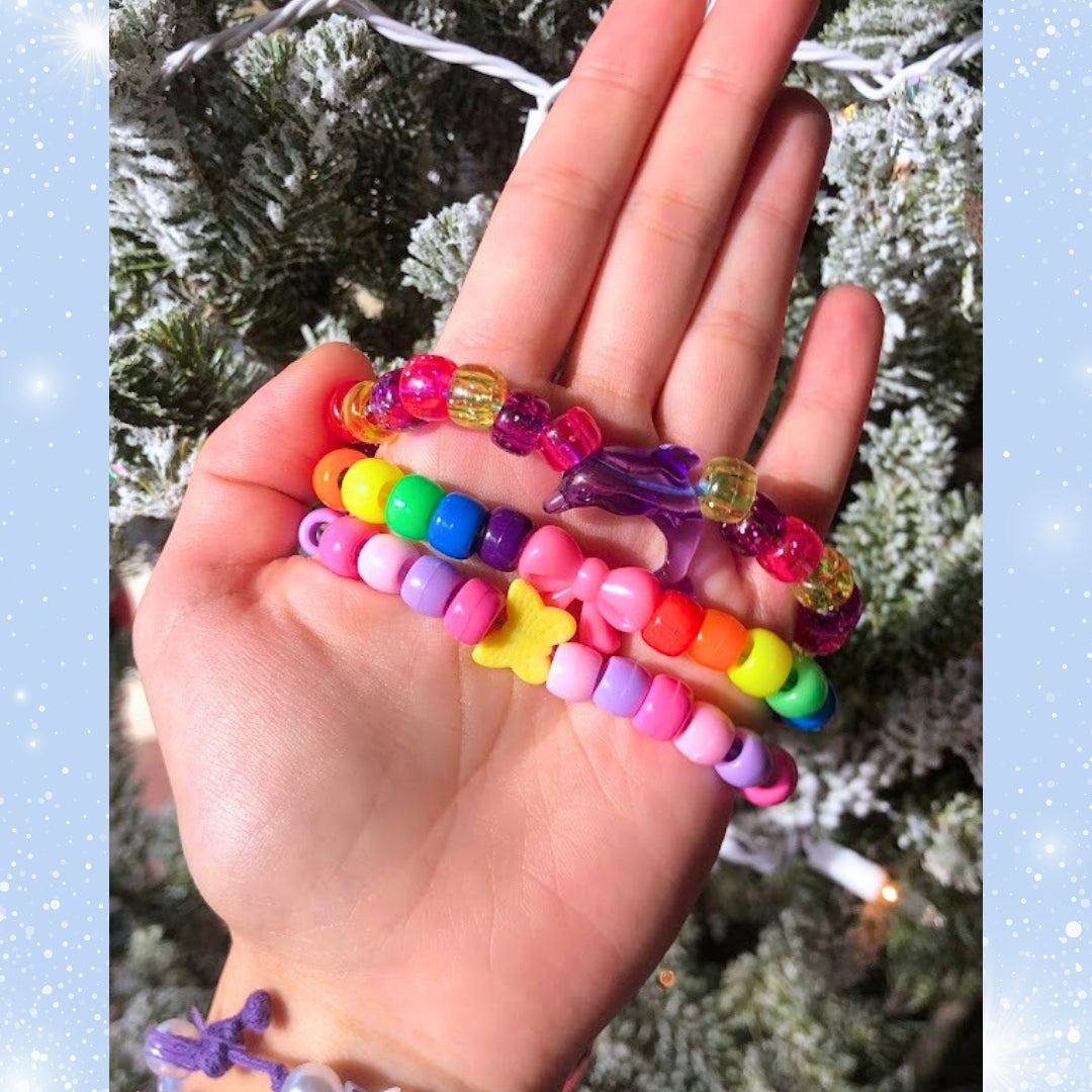 Holiday Peak-A-Bead Kandi Bracelets – Sugar Cloud Collective