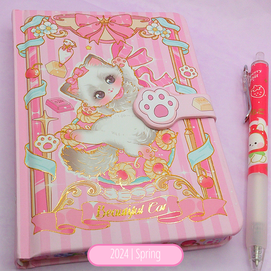 Enchanted Kittens Hardcover A6 Buckle Notebook Series