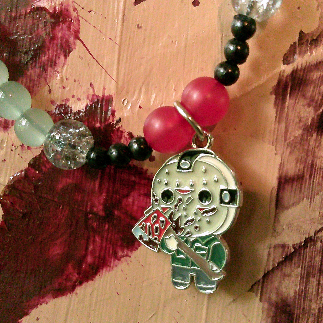 Campground Killer Beaded Halloween Choker