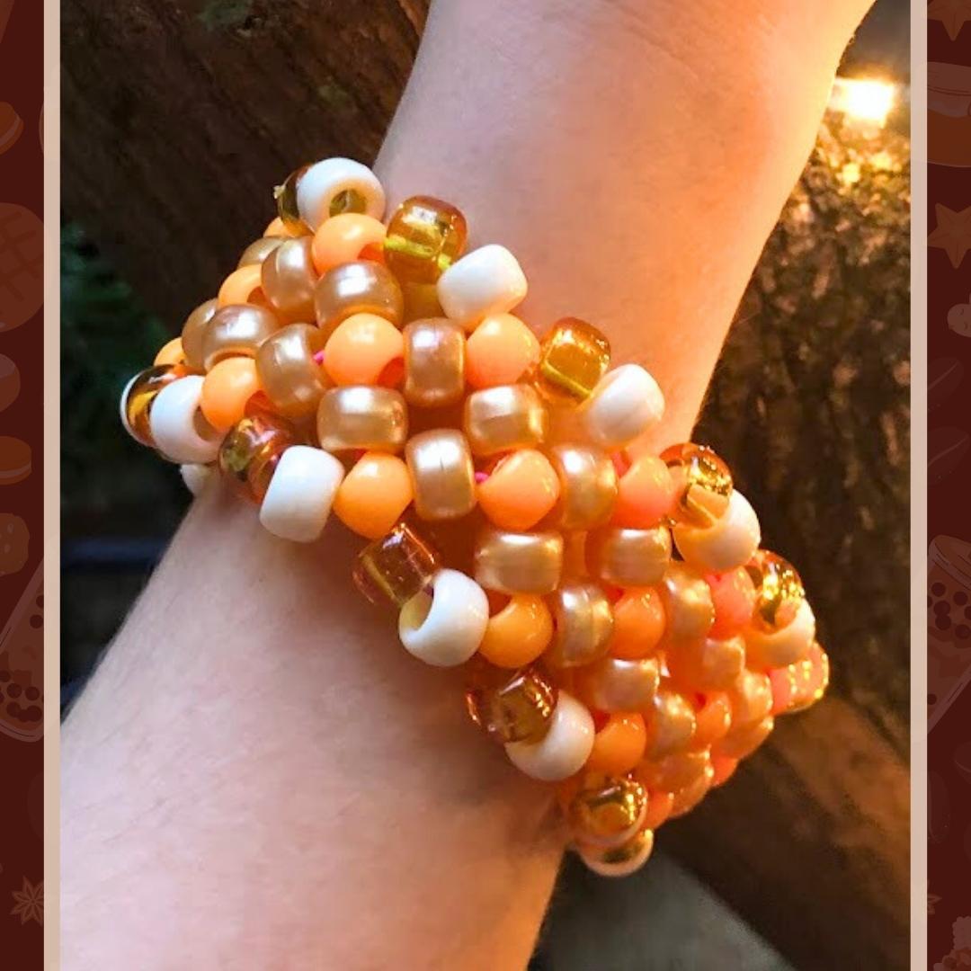 Caramel Palette Kandi Cuff Bracelet