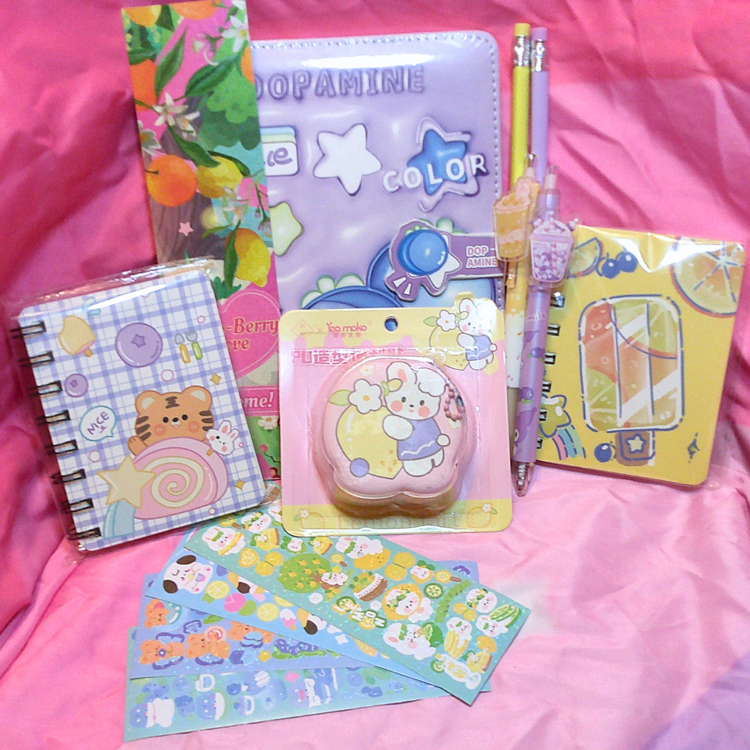 Lemon-Blueberry Stationery Set